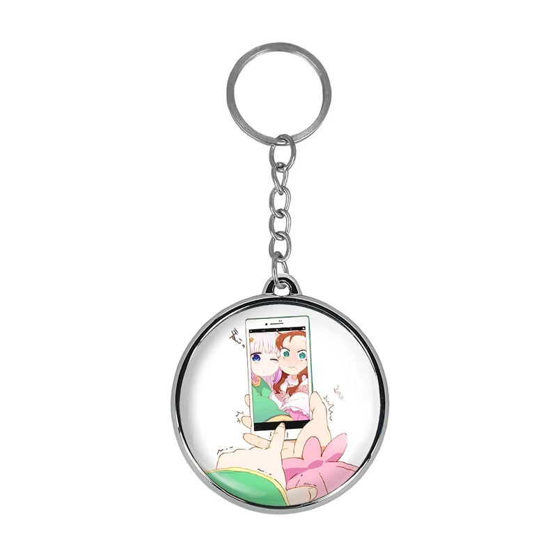 جاکلیدی خندالو طرح سایکاوا و کانا انیمه اژدهای خدمتکار کوبایاشی مدل دوطرفه کد 3632036321