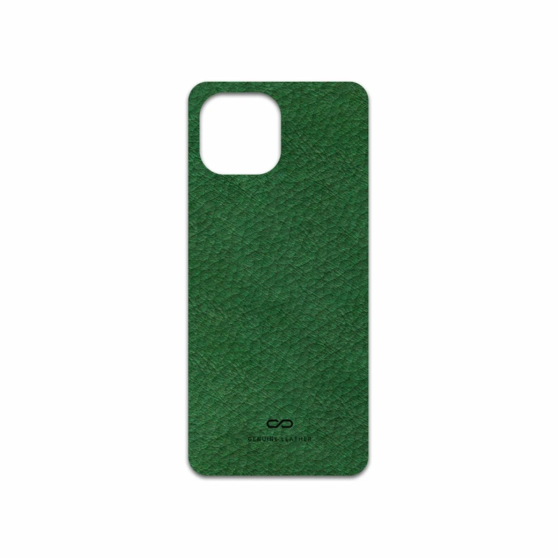 برچسب پوششی ماهوت مدل Green-Leather مناسب برای گوشی موبایل شیائومی 11 Lite 5G NE