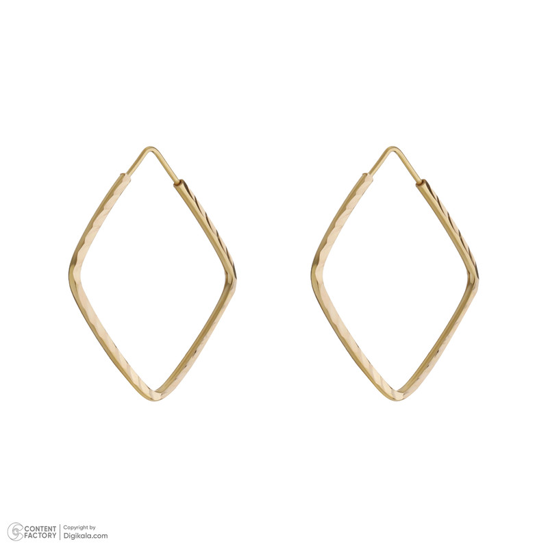 گوشواره حلقه ای طلا 18 عیار زنانه دوست خوب مدل Dk616 - 4