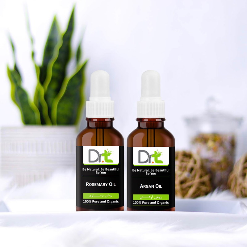 روغن مو دکترتی مدل رزماری حجم 50 میلی لیتر به همراه روغن مو دکترتی مدل آرگان حجم 50 میلی لیتر