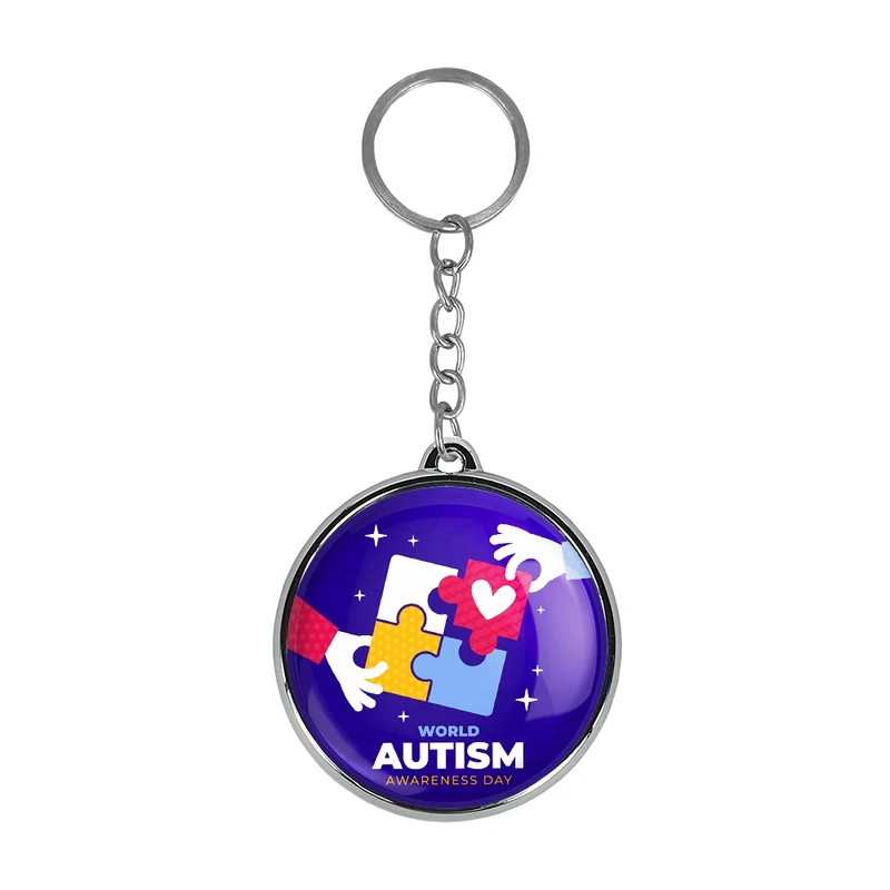 جاکلیدی خندالو طرح اتیسم Autism مدل دوطرفه کد 2676226751