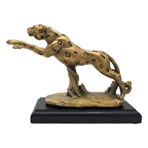 مجسمه گلدکیش طرح پلنگ مدل 4780