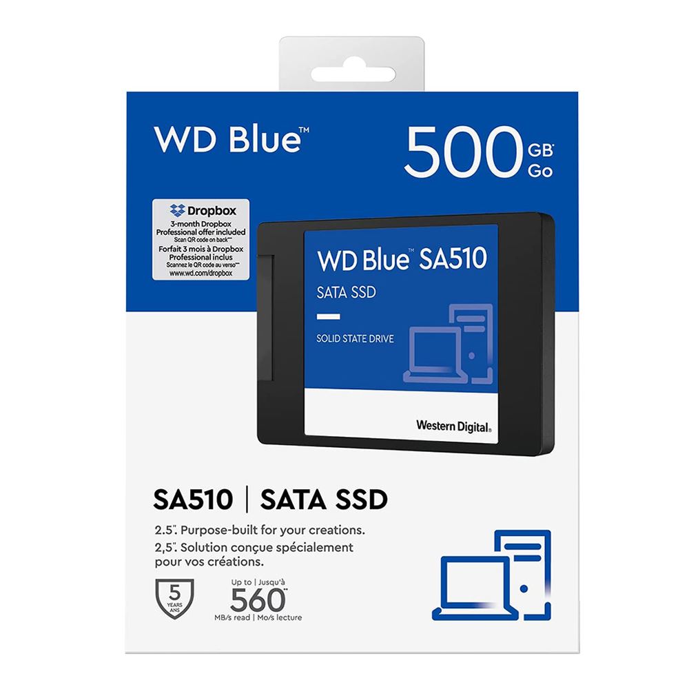 اس اس دی اینترنال وسترن دیجیتال مدل WD BLUE SA510 ظرفیت 500 گیگابایت