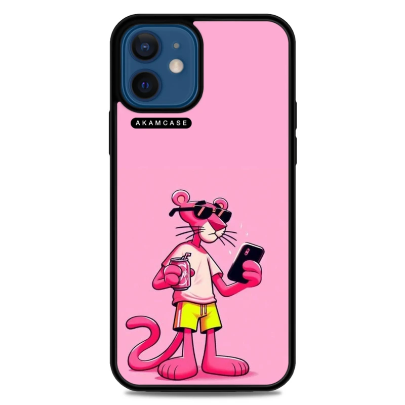 کاور آکام مدل AMC-WA12M-PINK PANTHER8 مناسب برای گوشی موبایل اپل iPhone 12 Mini