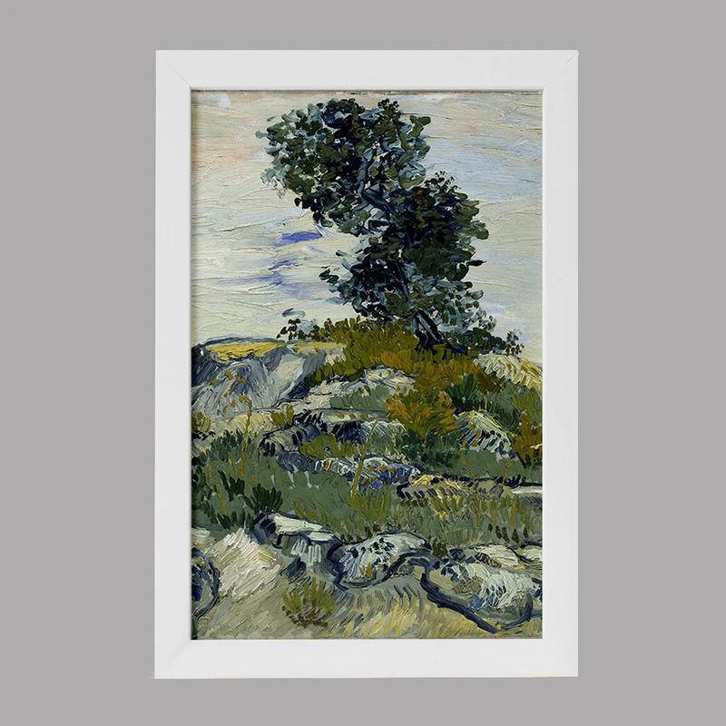 تابلو خندالو مدل صخره ها ونسان ونگوگ (Van Gogh) کد 36805