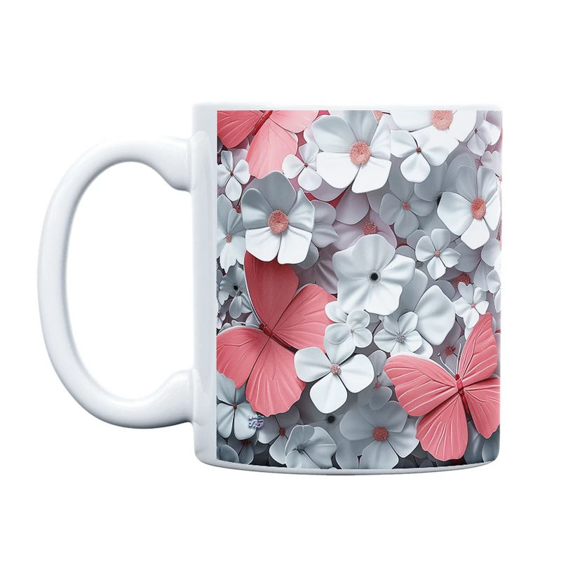 ماگ حس آمیزی طرح پروانه مدل کلاسیک کد 108