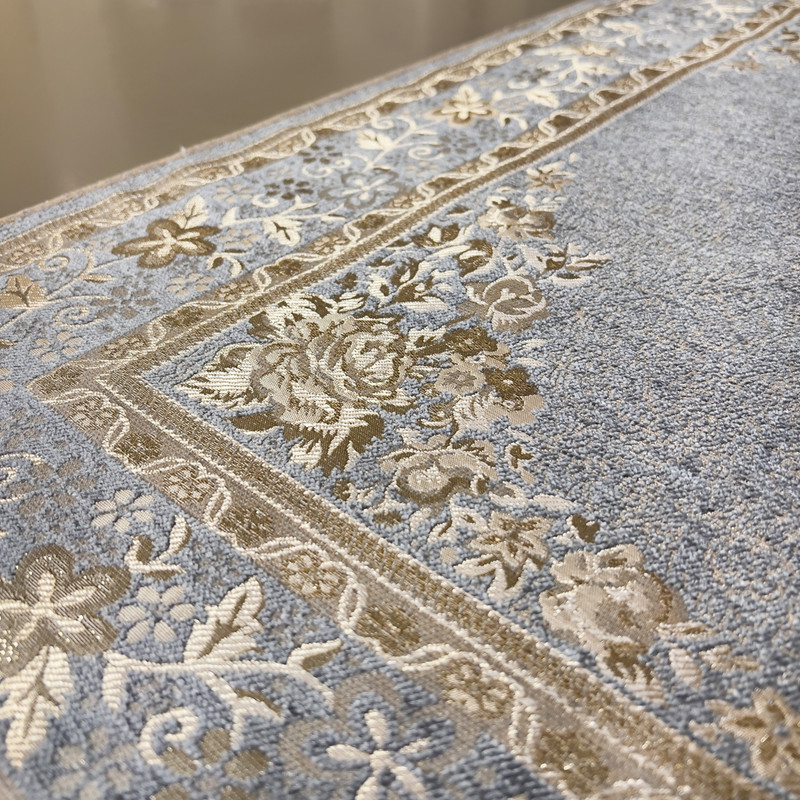 رومیزی مدل مربع طرح لمه دار سایز 90×90 سانتی متر