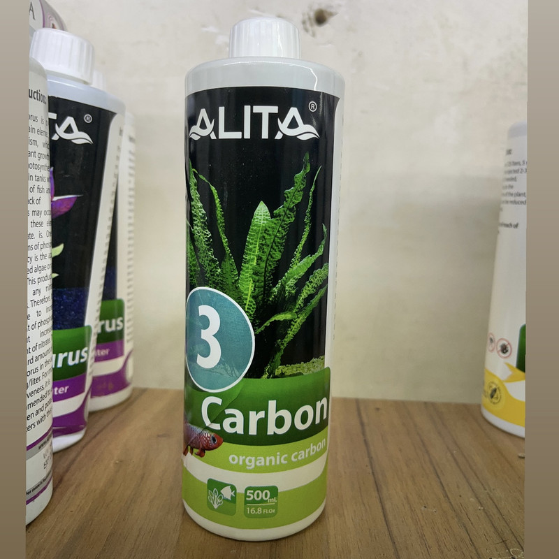 محلول کربن مایع آلیتا مدل Carbon حجم 500 میلی لیتر