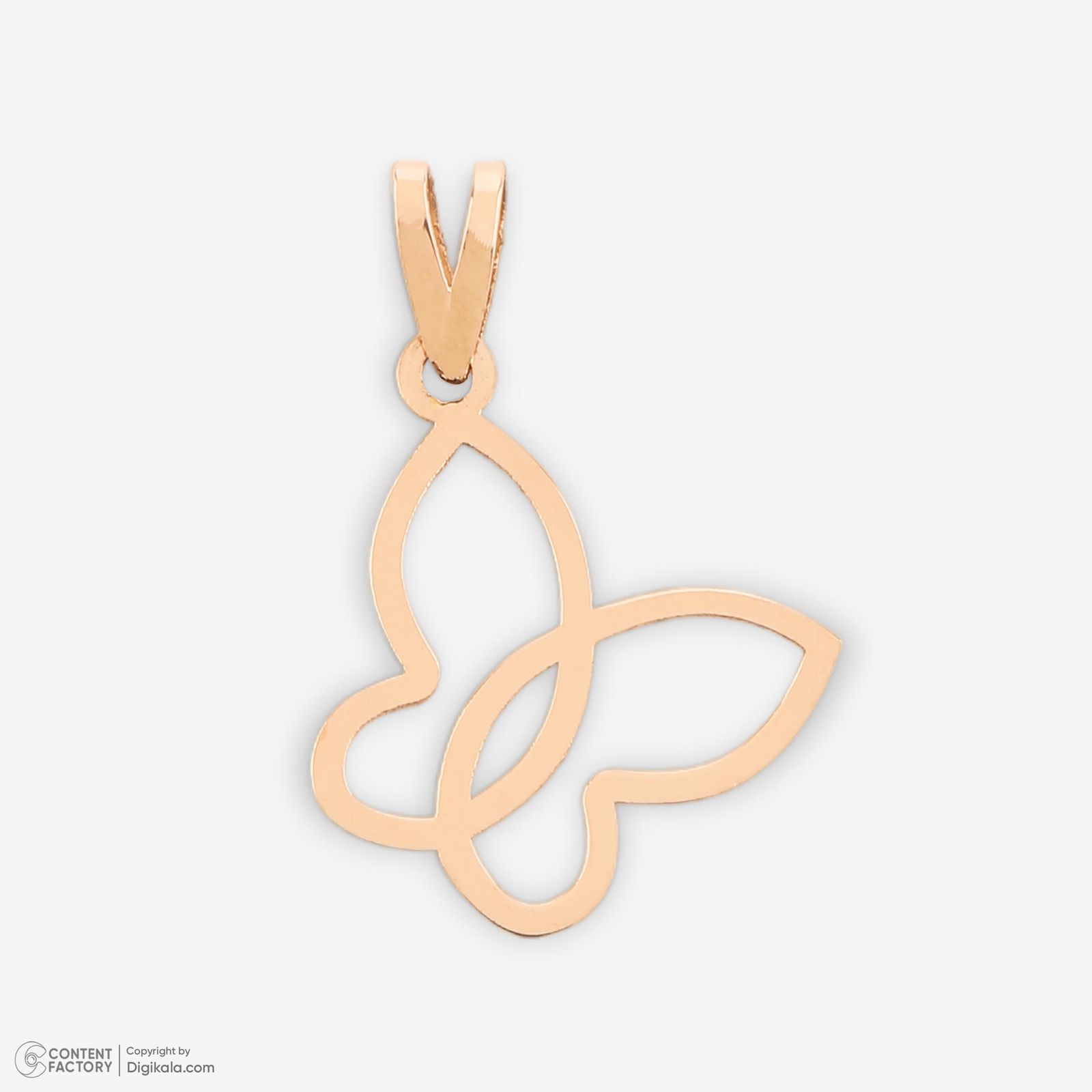 نیم ست طلا 18 عیار زنانه حافا گلد مدل پروانه کد nim14 -  - 9