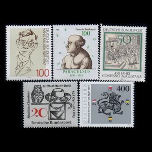 تمبر یادگاری مدل خارجی مجموعه 5 عددی 