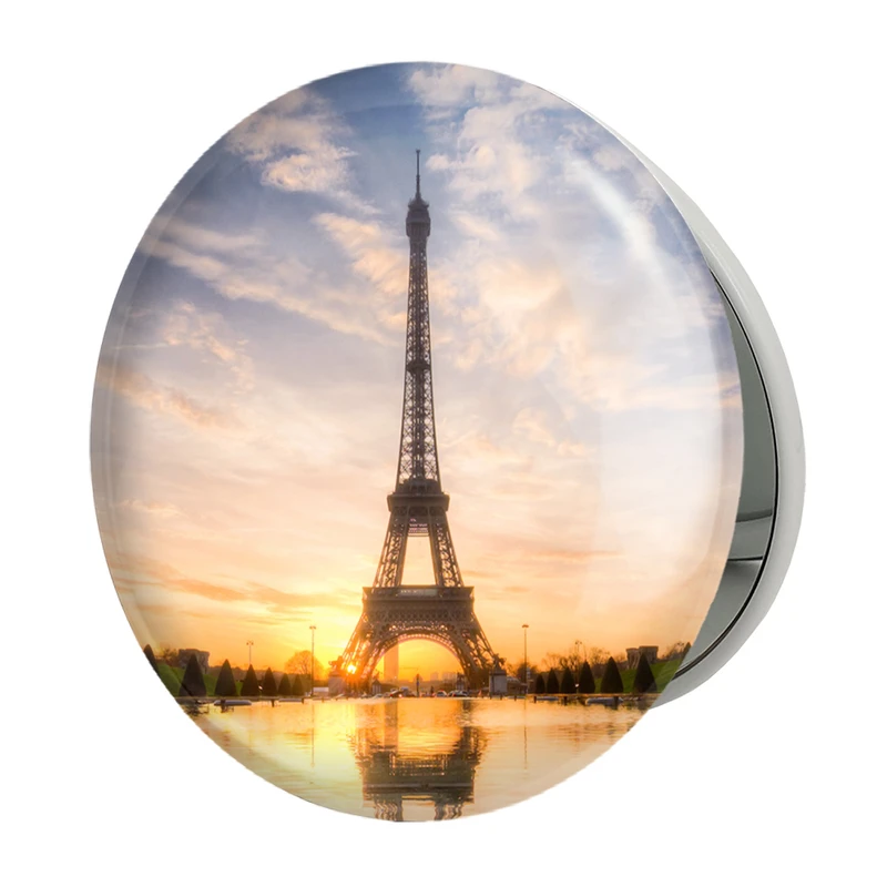 آینه جیبی خندالو طرح برج ایفل مدل تاشو کد 20754 
