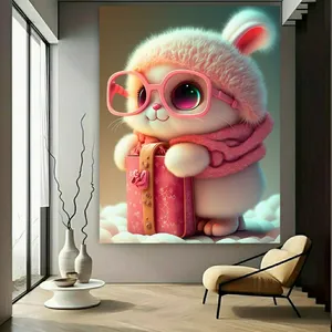 تابلو بوم طرح خرگوش ناز فانتزی کد FP105675