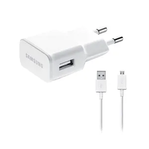 شارژر دیواری مدل ETA-U90EWE به همراه کابل microUSB و هدیه ۱ عدد چراغ USB آبی مدل SAMTEL