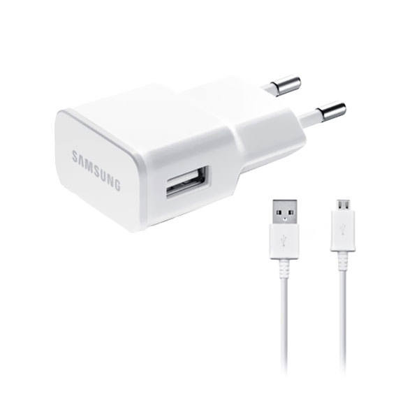 شارژر دیواری مدل ETA-U90EWE به همراه کابل microUSB و هدیه ۱ عدد چراغ USB آبی مدل SAMTEL
