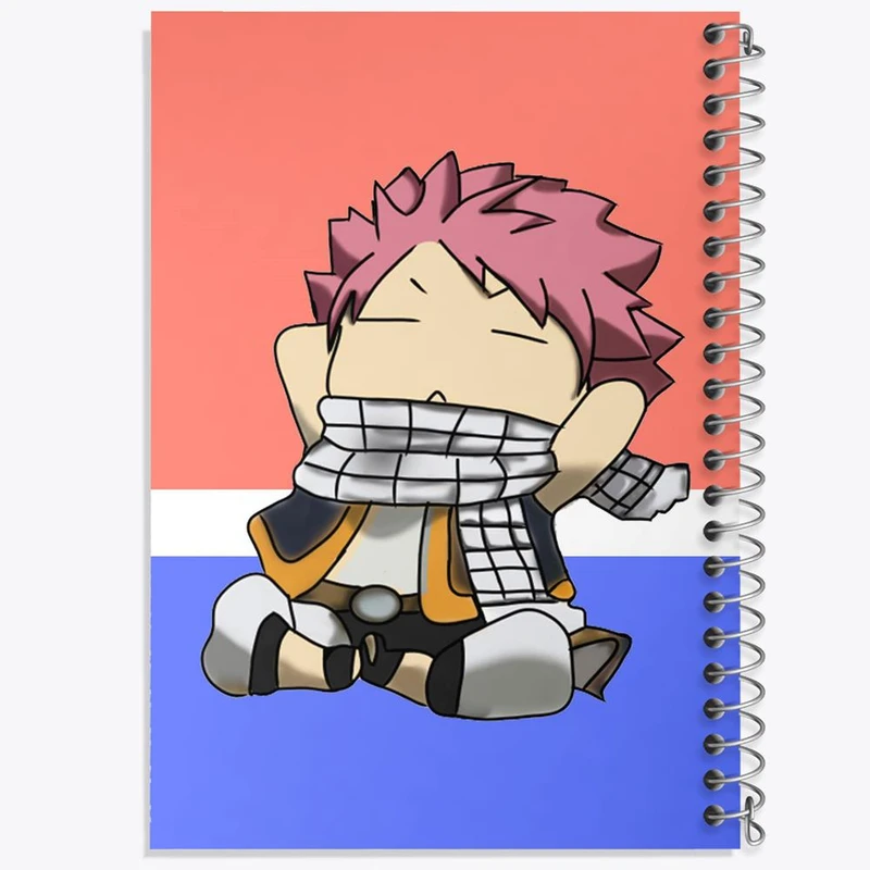 دفتر نقاشی 50 برگ خندالو مدل ناتسو انیمه فری تیل Fairy Tail کد 16499
