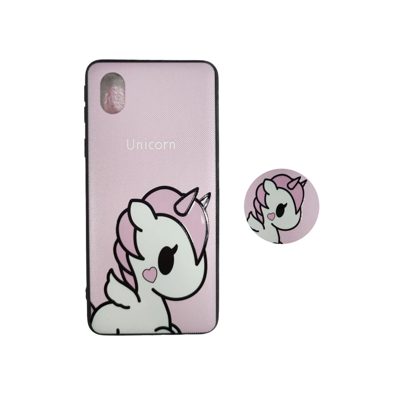 کاور مدل as12 مناسب برای گوشی موبایل سامسونگ Galaxy A01 core به همراه پاپ سوکت