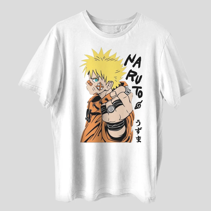 تی شرت آستین کوتاه مردانه مدل انیمه ای شخصیت ناراتو کد anm458