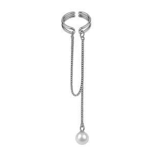 پیرسینگ گوش زنانه مدل  مینیمال مروارید