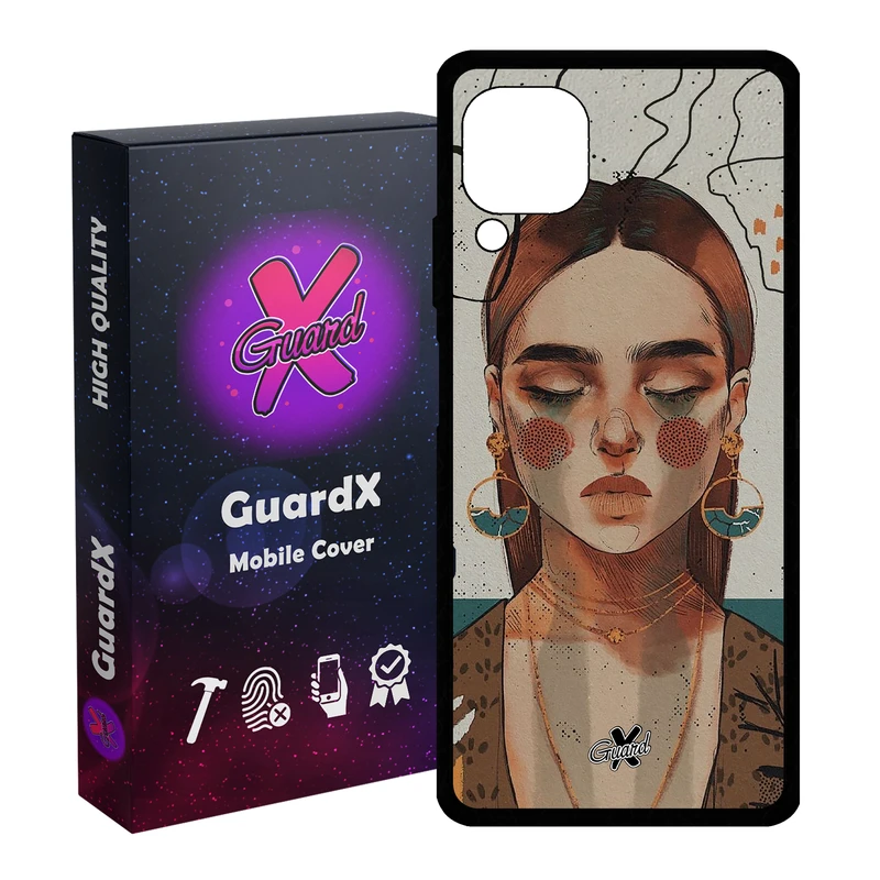 کاور گارد ایکس طرح دختر مدل Glass10318 مناسب برای گوشی موبایل هوآوی Nova 7i / Nova 6 SE / P40 Lite