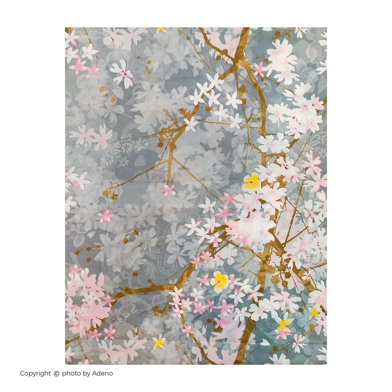 کاور لحاف آدنو مدل شکوفه کد CH60 دونفره سایز 220x240 سانتی متر