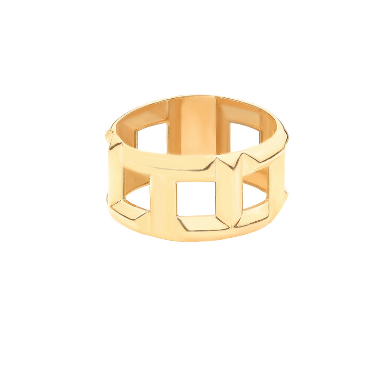 انگشتر طلا 18 عیار زنانه ماوی گالری مدل تی پیوسته  سایز 54