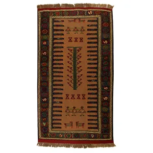 گلیم دستبافت دو متری کد 990772