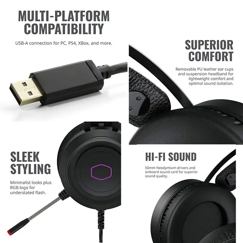 هدست مخصوص بازی کولر مستر مدل CH-321 Helmet