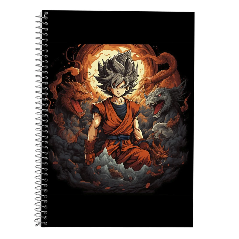 دفتر زبان 50 برگ مدوپد مدل دوخط طرح Vindland Saga کد DF3266