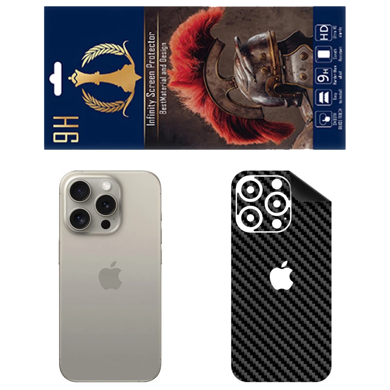 برچسب پوششی اینفینیتی مدل FC مناسب برای گوشی موبایل اپل iPhone 15 Pro