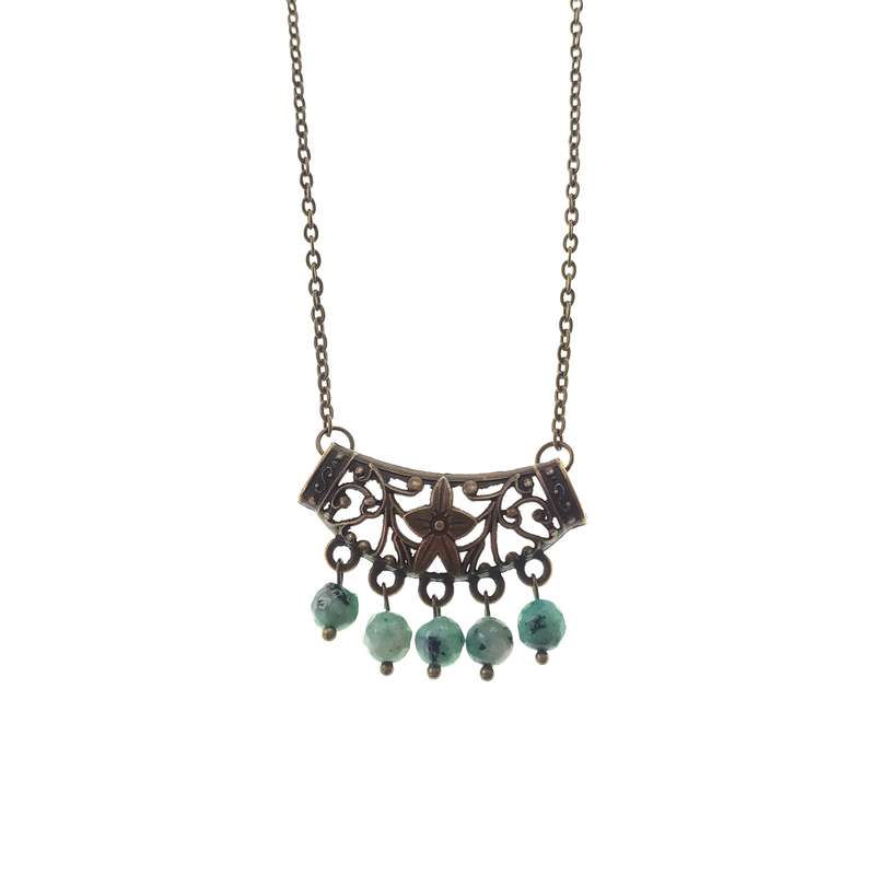 گردنبند زنانه مدل عقیق اقیانوسی گردنبند زنانه مدل عقیق اقیانوسی