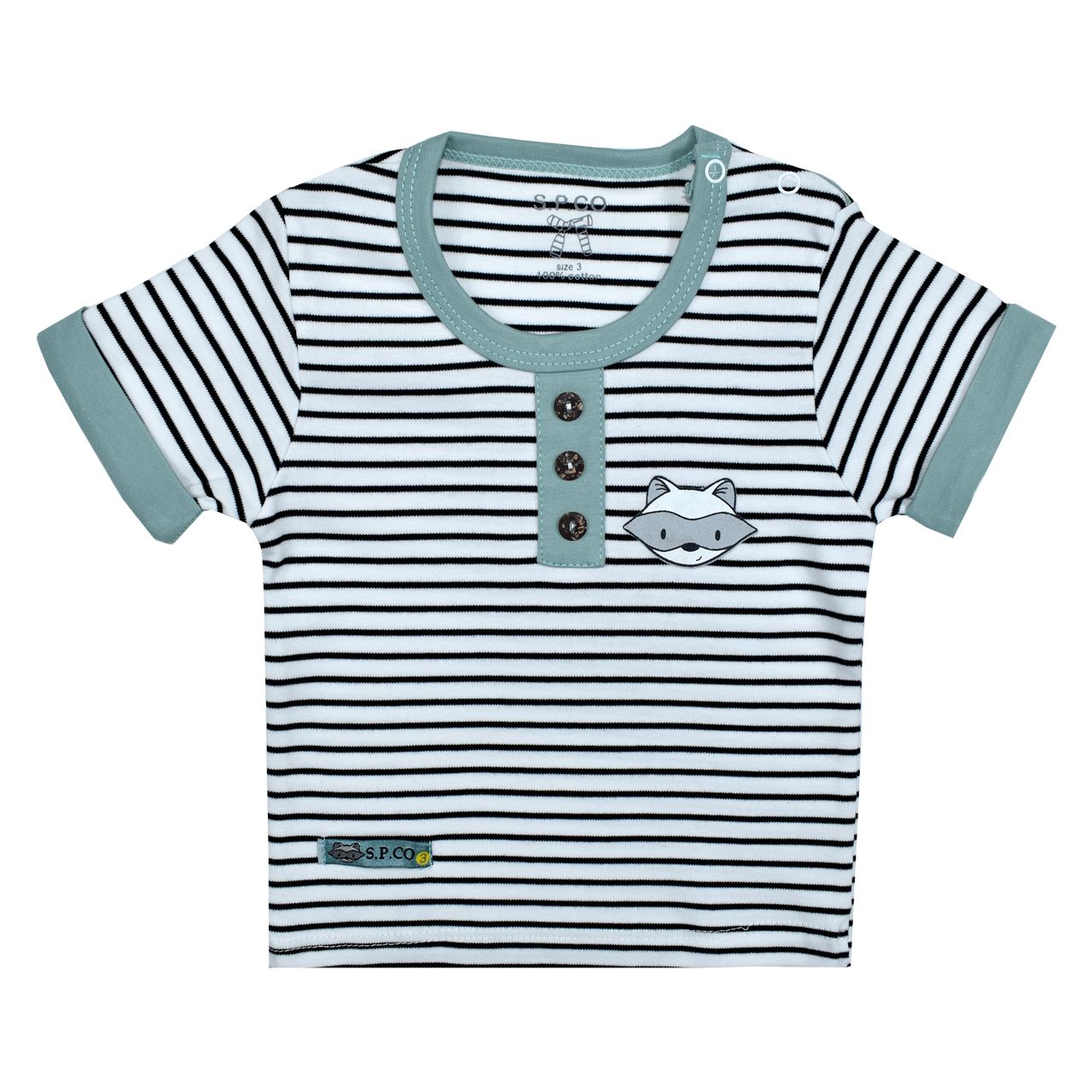 تی شرت آستین کوتاه نوزادی اسپیکو مدل رافائل -  - 1