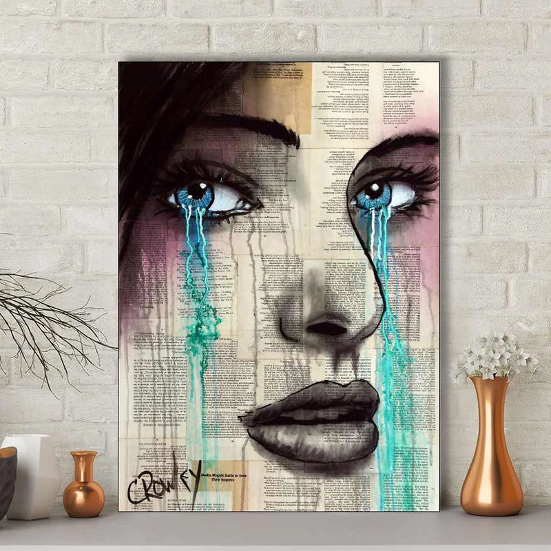 تابلو شاسی گالری استاربوی طرح اشک مدل هنری 585