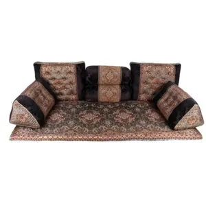 ست 7 تکه پشتی ترمه طرح شاه نشین کد sh 04