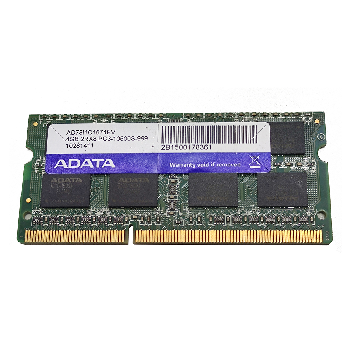 رم لپ تاپ DDR3 تک کاناله 10600s مگاهرتز CL9 ای دیتا مدل PC3 ظرفیت 4 گیگابایت