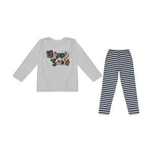 ست تی شرت و شلوار دخترانه مدل TGS712