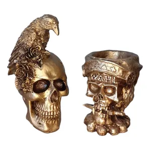  مجسمه مدل اسکلت طرح دزدان دریایی  کد T13 مجموعه دو عددی