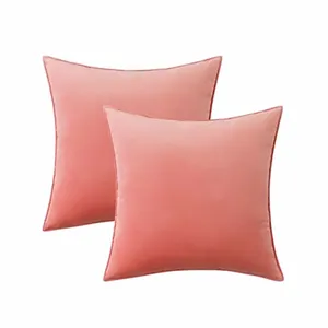 کاور کوسن ملولی مدل مخمل پلاس بسته 2 عددی