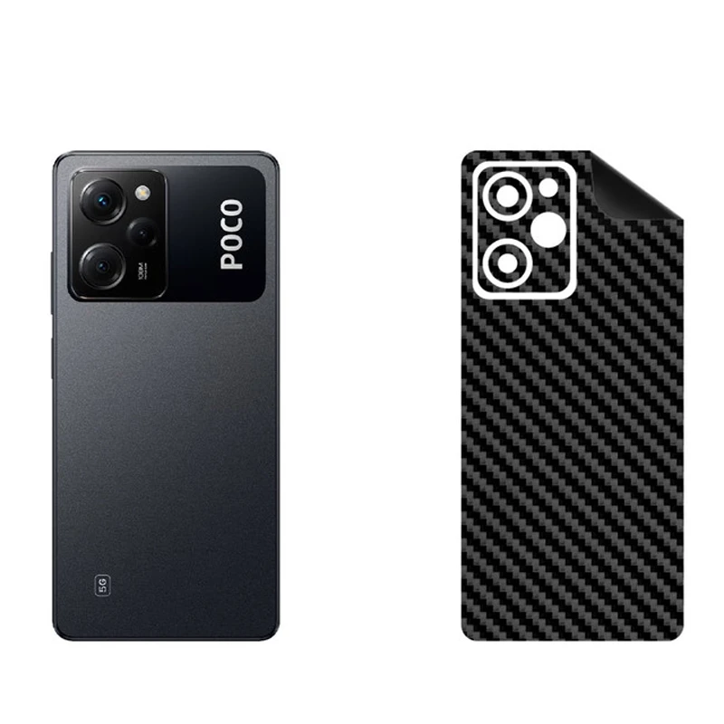 برچسب پوششی بستور مدل BT-Fiber طرح فیبر کربن مناسب برای گوشی موبایل شیائومی Poco X5 Pro