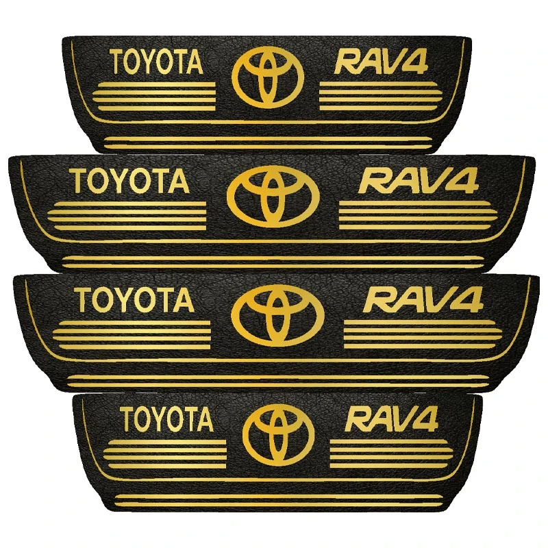 برچسب پارکابی خودرو مهدیار طرح چرم کد pkT108 مناسب برای تویوتا rav4 بسته 4 عددی