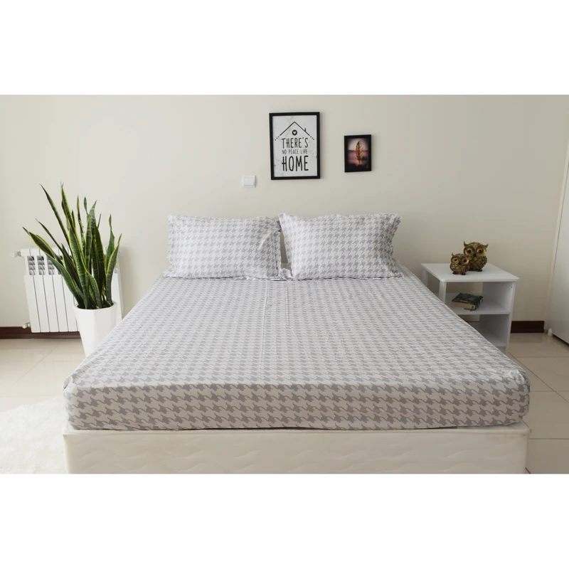 سرویس ملحفه بومرنگ مدل Zanjire-140 دونفره 3 تکه