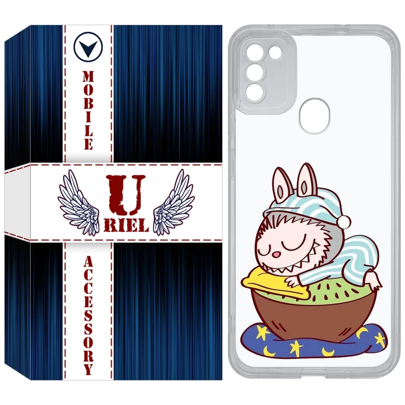 کاور یوریل قاب مدل Clear کد 127 طرح لبوبو Labubu مناسب برای گوشی موبایل سامسونگ Galaxy A11 / M11