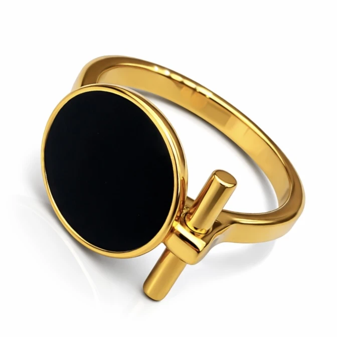 انگشتر زنانه مدل استیل طرح دایره