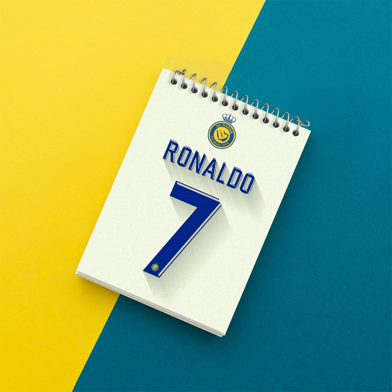 دفتر یادداشت 50 برگ خندالو مدل کریستیانو رونالدو کد 36424