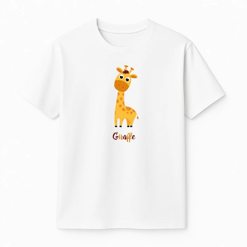 تی‌شرت آستین کوتاه پسرانه مدل زرافه کد v8 