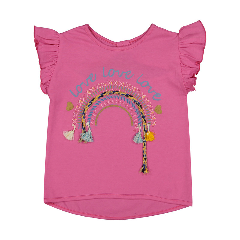 بلوز دخترانه جاستیفای جونیور مدل K0442049TS-PINK