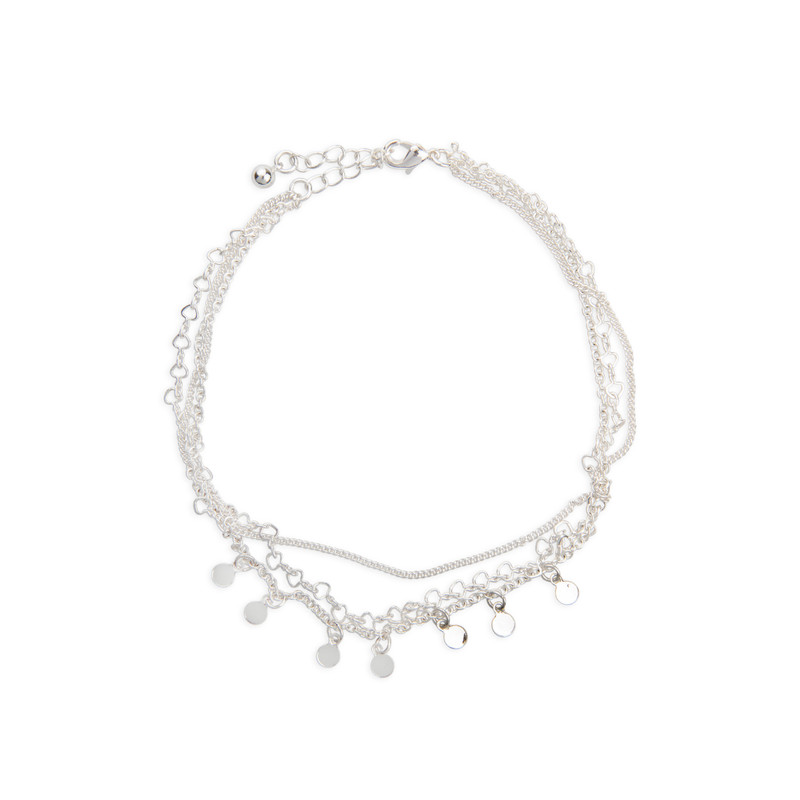 پابند نقره زنانه مدل زنجیری