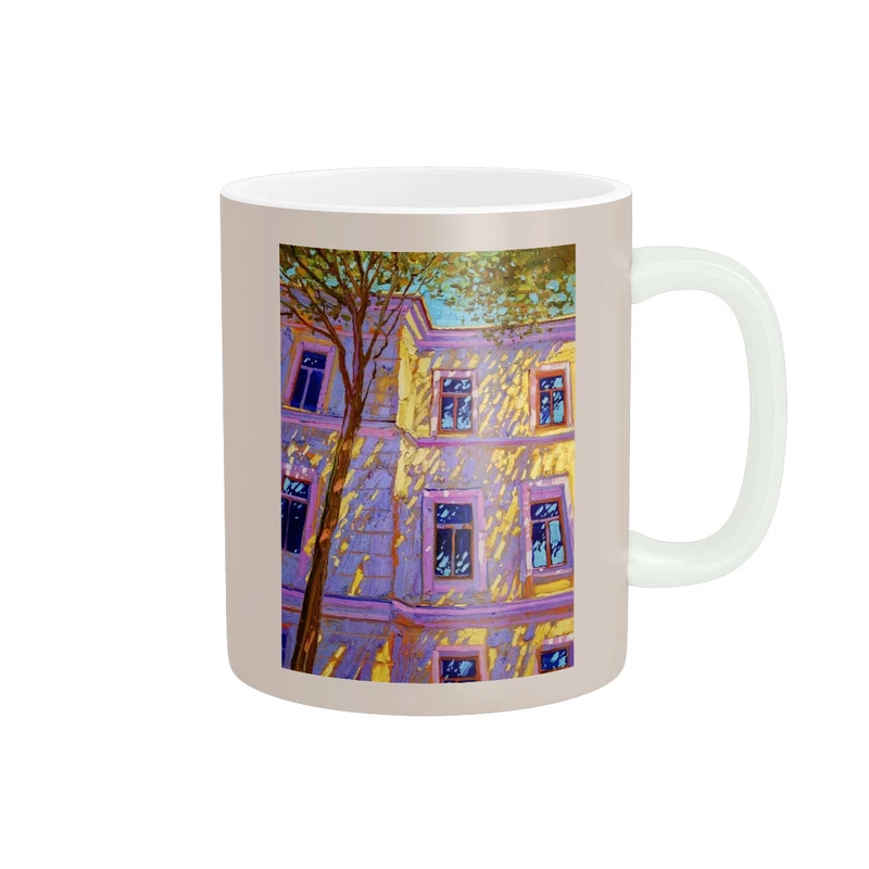 ماگ پاد آفرین مدل نقاشی ساختمان زیبا کد 149