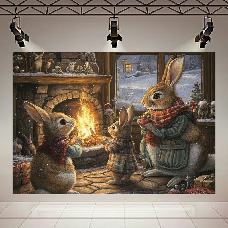 تابلو بوم طرح مخمل داستان کودکانه مدل خرگوش کد AR304430