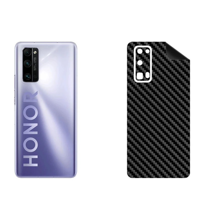 برچسب پوششی بستور مدل BT-Fiber طرح فیبر کربن مناسب برای گوشی موبایل آنر 30 Pro