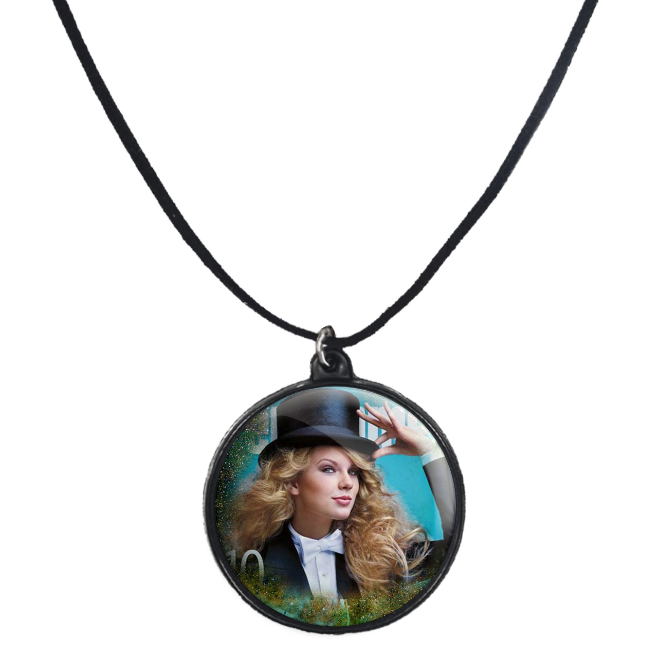 گردنبند پرمانه طرح تیلور سویفت کد pmb.2849 مدل دو طرفه